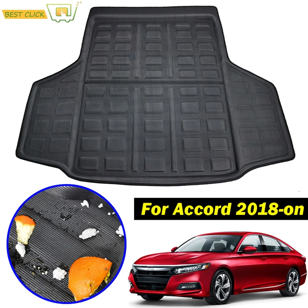 

Boot Cargo Liner Rear Trunk Tray Boot Mat For Honda Accord 10 Inspire 2018 2019 Floor Tray Luggage Carpet