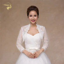 21 стиль доступны цвета слоновой кости Болеро для свадьбы сверкающие модные свадебные куртки летние женские Шали накидка Свадебные аксессуары OJ33252