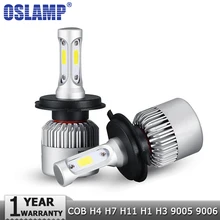 Oslamp H4 H7 H11 H1 H13 H3 9004 9005 9006 9007 9012 COB LED Car Headlight Bulb Hi-Lo Beam 72W 8000LM 6500K Auto Headlamp 12v 24v