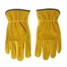 Защитные рабочие перчатки из искусственной воловьей кожи, рабочие защитные сварочные Мотоциклетные Перчатки