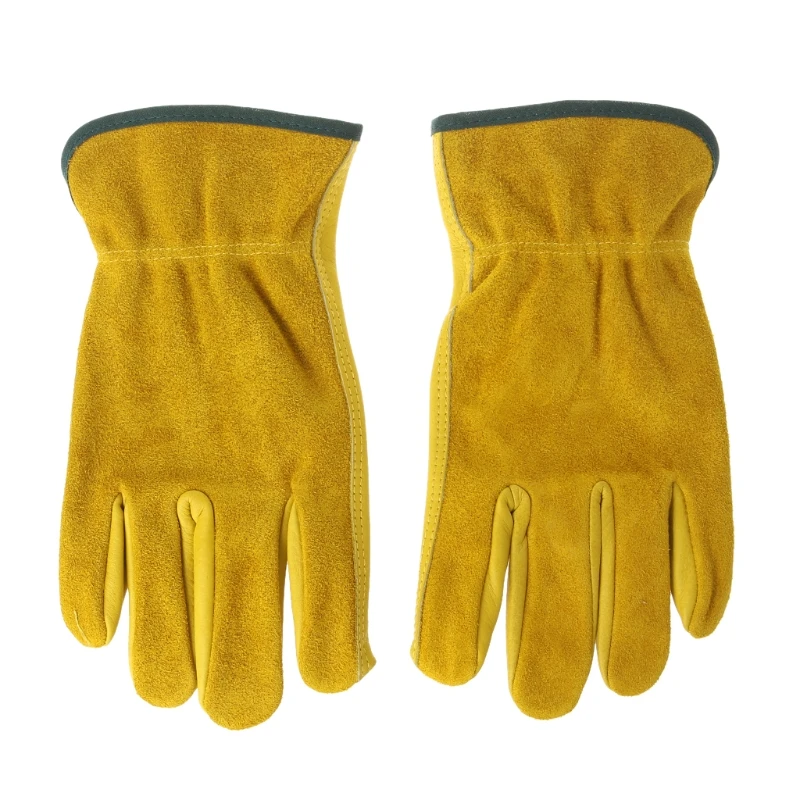 

Protective Faux Cowhide Work Gloves Workers Safety Welding Motorcycle Gloves