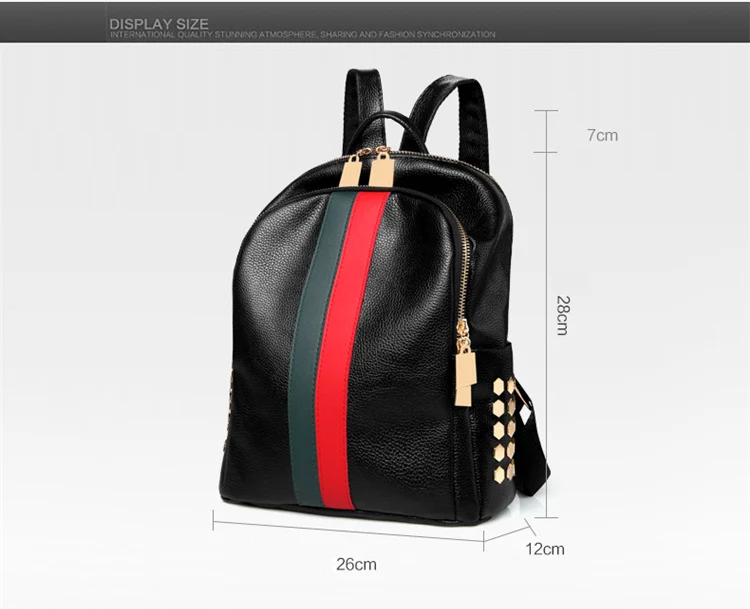 Роскошный брендовый женский рюкзак, красивый стильный женский рюкзак, высококачественный рюкзак из искусственной кожи для путешествий, Модный женский рюкзак