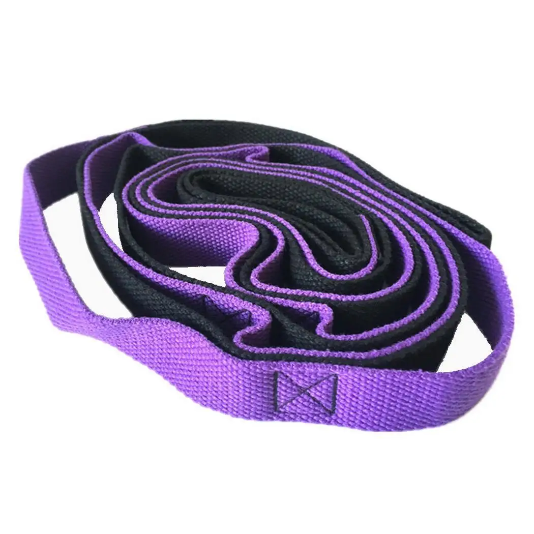 purple black Сопротивление эластичный ремень для упражнений пояс для йоги фитнес Training фиолетовый черный, синий черный стрейч спортивные инструменты - Цвет: purple black