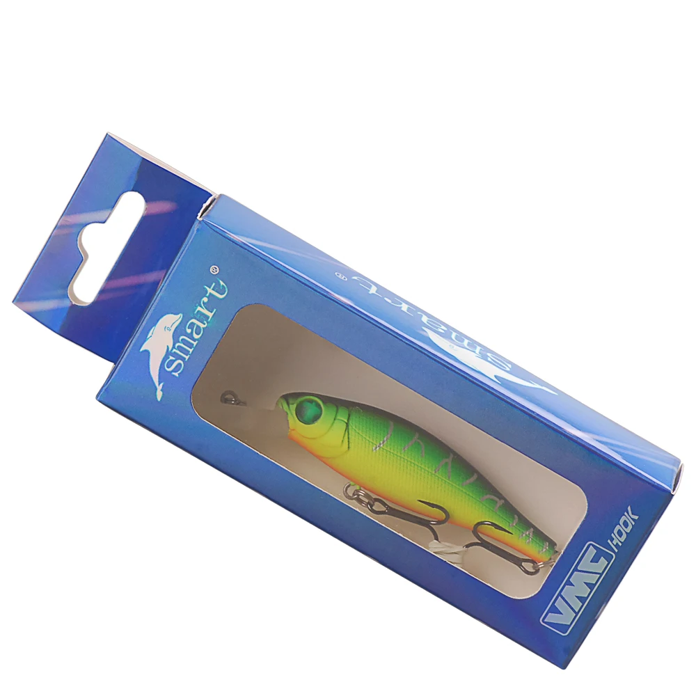 Умная жесткая Приманка Minnow 6 см 9 г плавающая 3 0 м с VMC крючком Isca искусственная Para