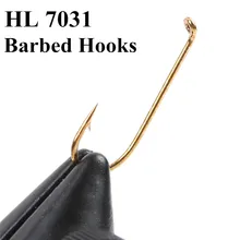 Maximumcatch 100 шт. крючок для завязывания мух с колючими крючками для ловли нахлыстом HL-7031#12 высококачественный карбоновый стальной Бронзовый крючок для ловли нахлыстом