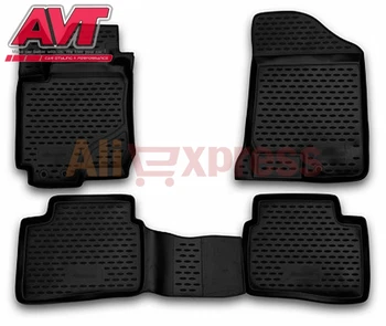 

Floor mats for Kia Ceed 2006-2012 4 pcs rubber rugs non slip rubber interior car styling accessories