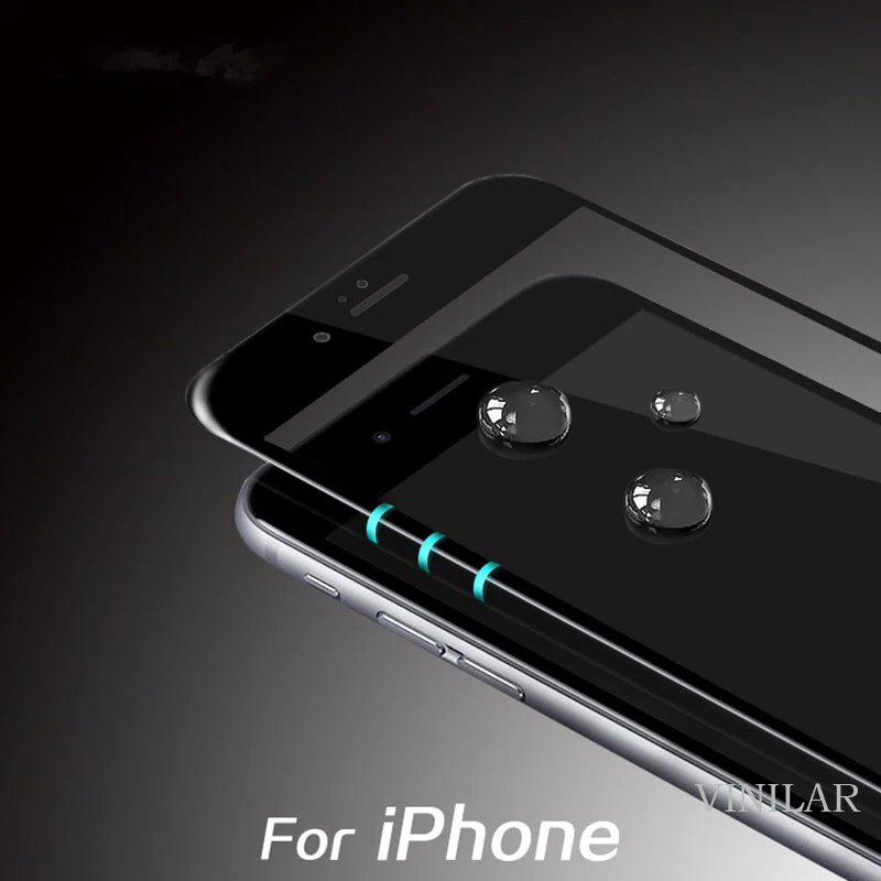 3d стекло на iphone 6 6s plus для Закаленное hd Защитное Apple 7 8 Защита|Защитные стёкла и