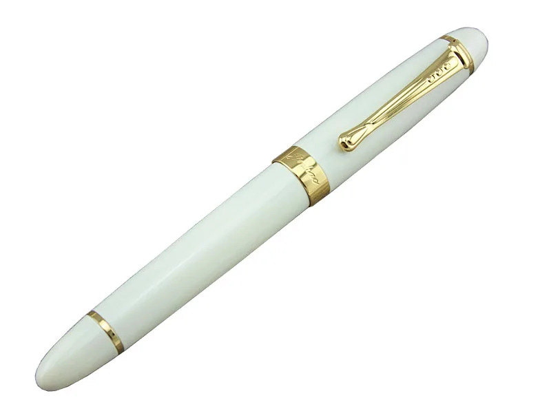 Ручка-роллер, синяя или перьевая,, 12 шт./лот, 9 цветов на выбор, JINHAO 450, стандартная ручка, канцелярские принадлежности - Цвет: offe white