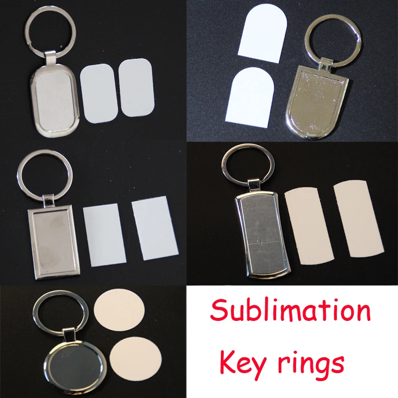 

10pcs/lots Blank Sublimation Metal Key Rings Bottle Opener Tags DIY Gift Printing Sublimation Ink Transfer Both sides can Print