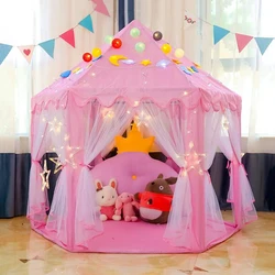 Tente Portable pliable pour enfants, piscine à balles, château de princesse, maison de jeu pour filles, petite maison, jouets de plage pour bébés 