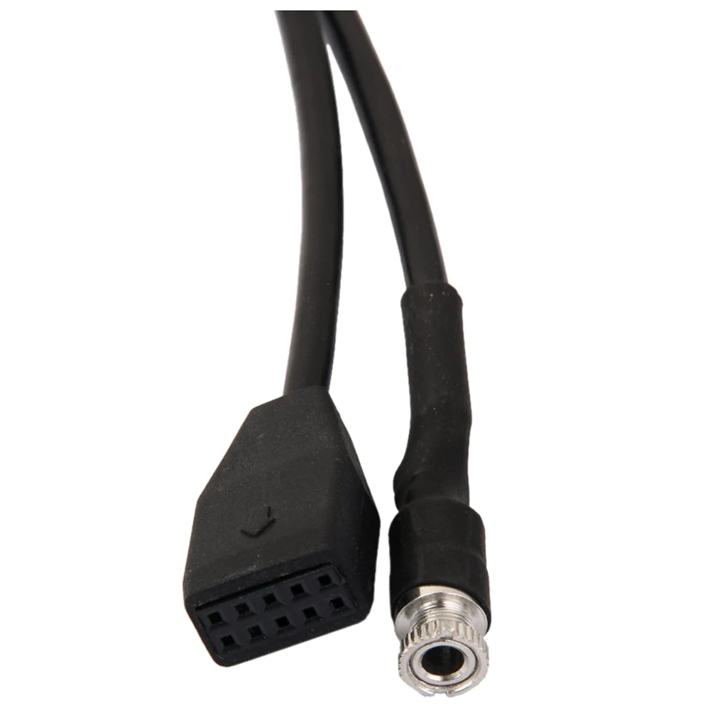 Высокое качество Черный 10 Pin 3 5 мм разъем Автомобильный USB AUX в Кабель адаптер для