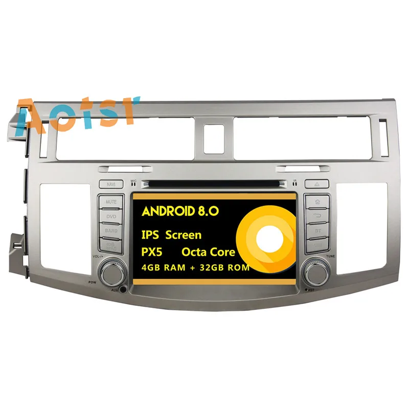 Discount IPS Screen 8" Android 8.0 Car dvd multimedia player head unit for Toyota Avalon 2008 2009 2010 GPS Navigation radio auto stereo 3