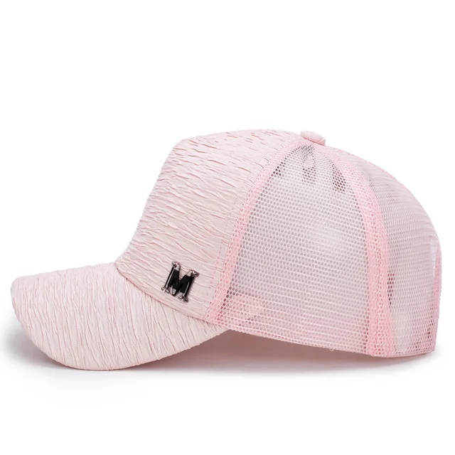 [Rancyword] 2017 New Fashion Baseball Caps For Women Summer Mesh Cap Hats Adjustable Bone Solid Color Hip Hop Hat Lady RC1180
