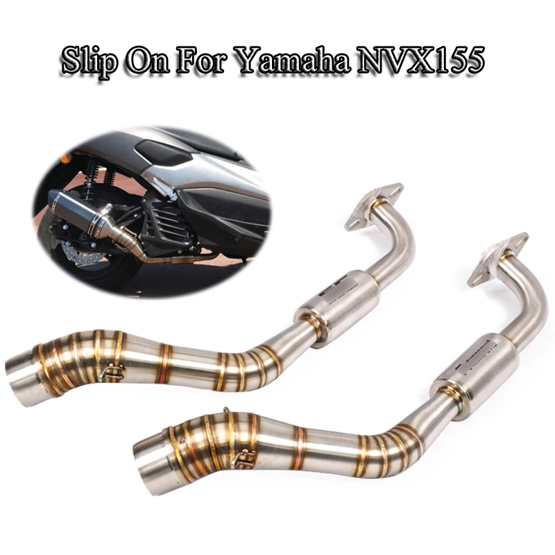

For Yamaha NVX155 AEROX155 Motorcycle Exhaust System Muffler Pipe Slip On Stainless Steel Front Link Tube Pipe Until 2017