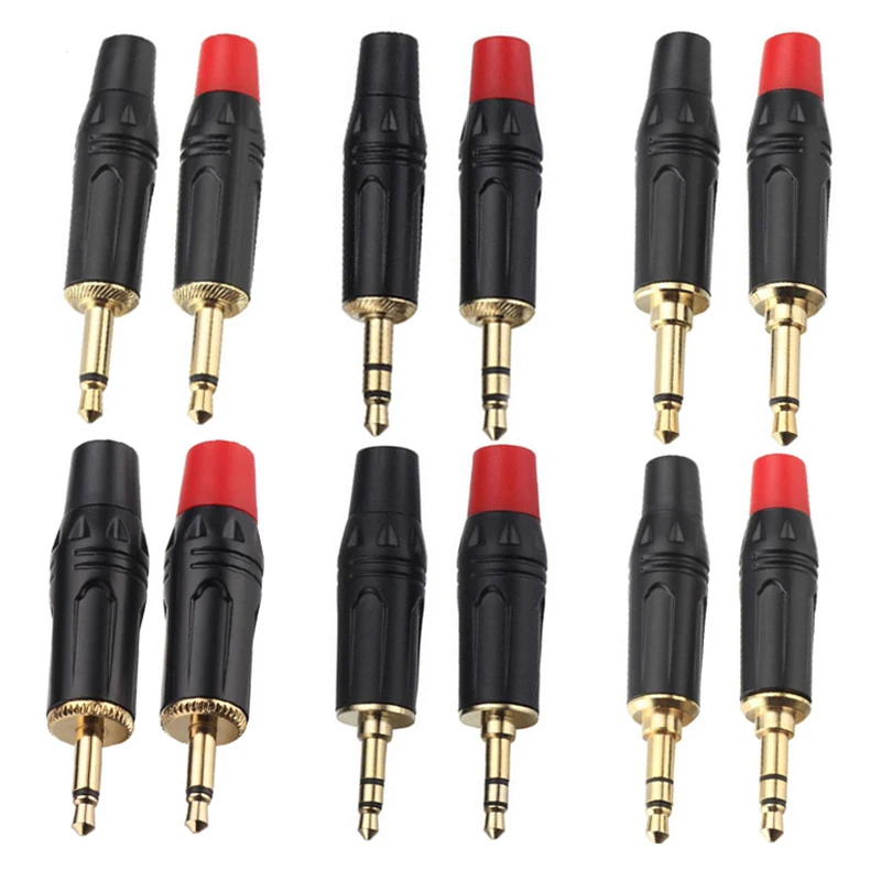 100PCS/50Pairs MaleJack 3.5 Mono Stereo Headphone Microphone plug 2Poles 3Poles Connectors Repair Headsets Soldering Adapter |