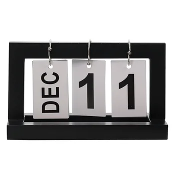 

2-10pcs Creative Wood Calendar DIY Page Turning Countdown Timer Office Bedroom Desktop Desk Diary Home Decoration Wooden Crafts