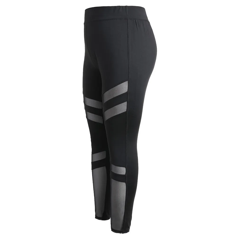 KLV/Quick-сушильная сетка пряжа брюки для бега, Спортивные Леггинсы, Высокая Талия на резинке для бега Фитнес тонкие спортивные брюки для йоги, брюки для Для женщин Trousers25