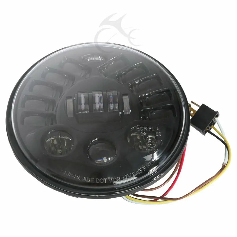 Хром/черный LED 7 &quotпроектор фара для Harley Electra Duo Glide Bad Boy Blackline новый мотоцикл| |