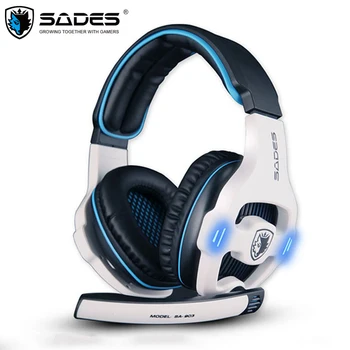 

SADES SA-903 Gaming Headset Gamer USB 7.1 Channel gaming Headphones PC Game Earphones with Mic LED for Computer fones de ouvido