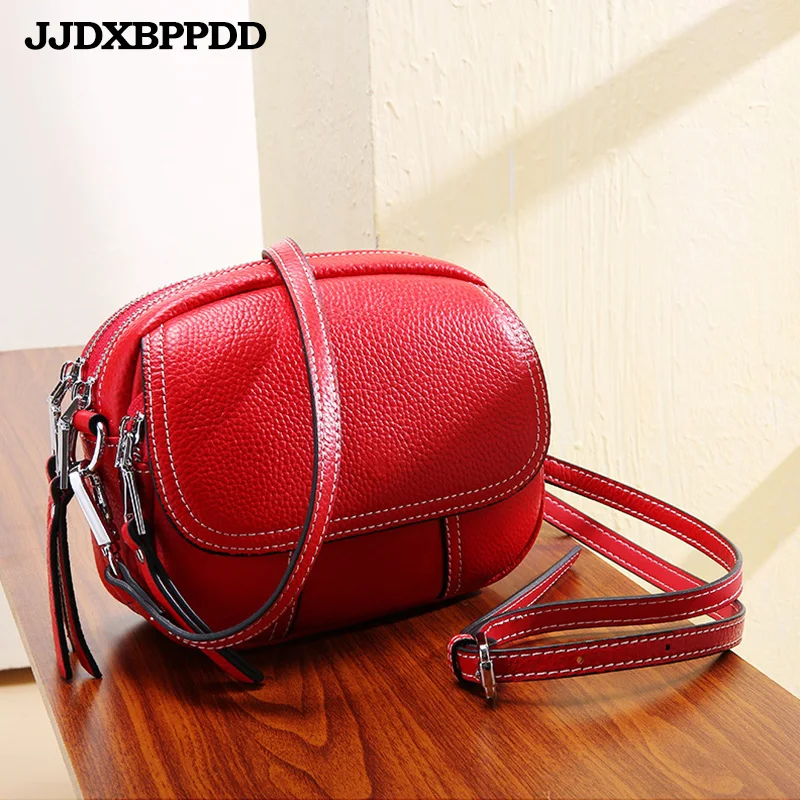 

Women Bags Shoulder Handbags Women's Shoulder Messenger bags Mini Genuine Leather Bag Red Brown Black
