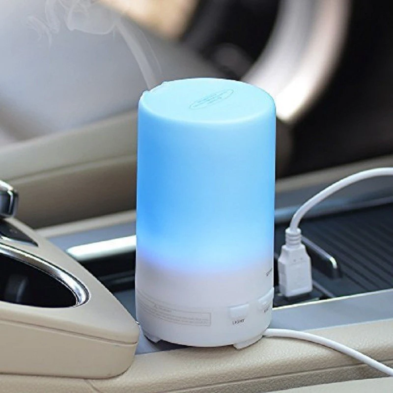 USB Ultrasonic Humidifier Essential Oil Ultrasonic Dry Electric Fragrance Diffuser Aromatherapy Car Humidifier LED Night Light