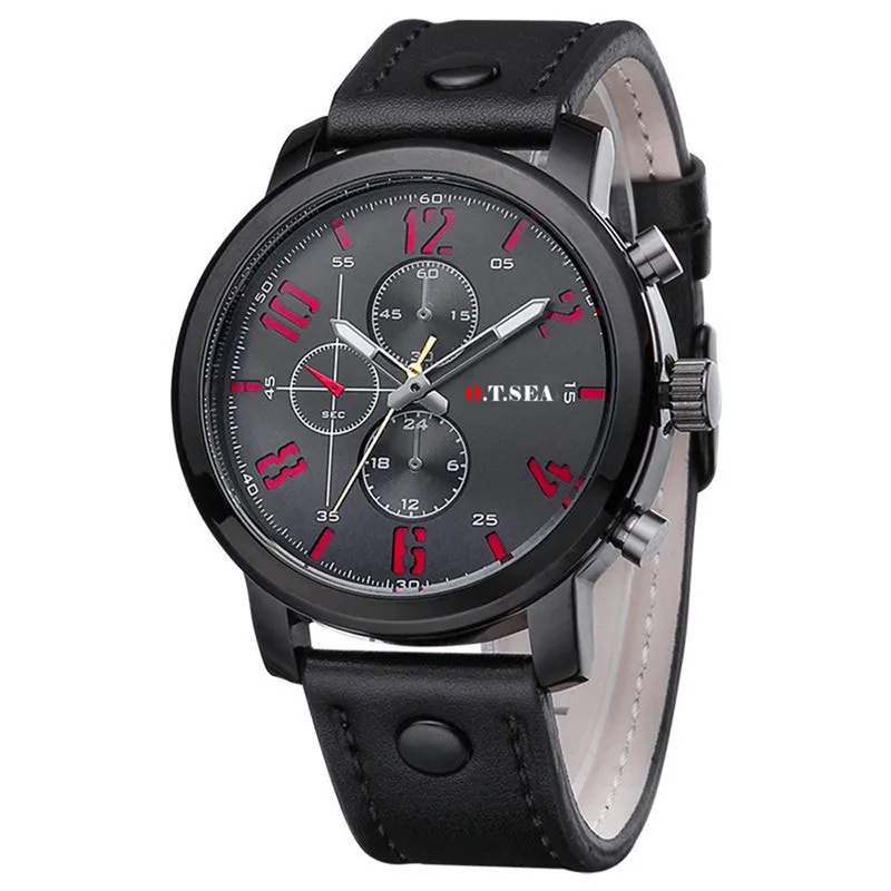 O. T. SEA модные часы мужские повседневные военные спортивные часы Кварцевые аналоговые наручные часы Мужские часы Relogio Masculino лучший подарок
