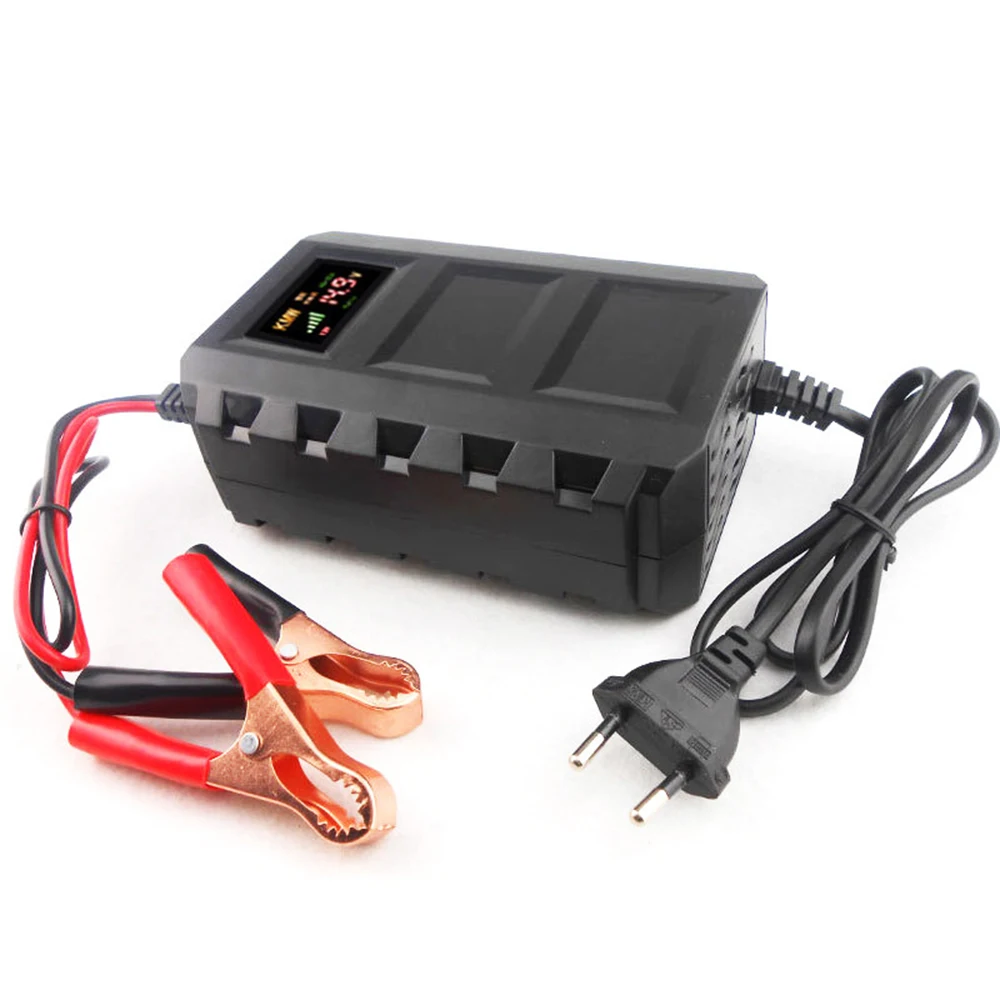 

12V20A Car Smart Battery Charger Automatic Intelligent Car Battery Charger Lead Acid Battery Battery Power Charging LCD Display