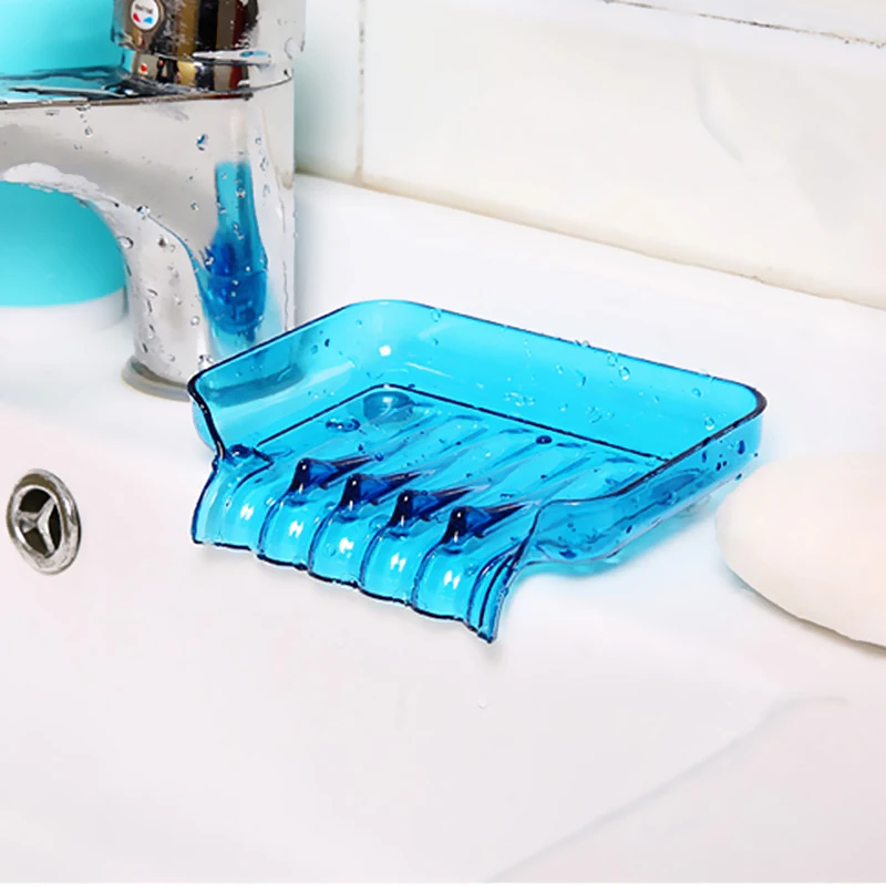 Держатель губки для слива воды мыльница для дома 1 шт. 4 цвета силиконовая присоска пластик