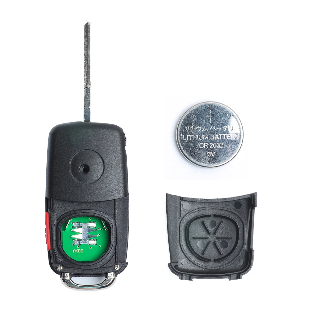 Keyecu Keyless Go функция замена флип дистанционный ключ-брелок от машины 3 кнопки 315 МГц/433 МГц ID46 для VW-Volkswagen Touareg 2002-2010