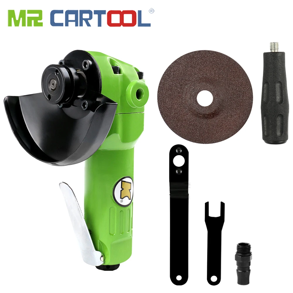 

Mr Cartool 4" High-speed Pneumatic Angle Grinder with Disc Polished Piece and PVC Handle for Machine Polished Cutting Operation
