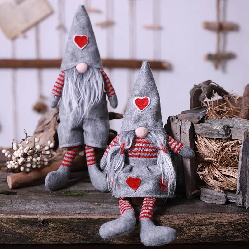 Рождество Санта гном плюшевые куклы ручной работы шведский праздник Фигурки игрушки Рождественские украшения для дома Рождественский Декор