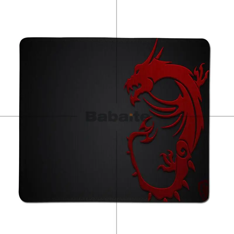Babaite дизайн Msi Dragon Логотип уникальный настольный коврик игровой коврик для мыши большой коврик для мыши клавиатуры коврик - Цвет: Lock Edge25x29cm
