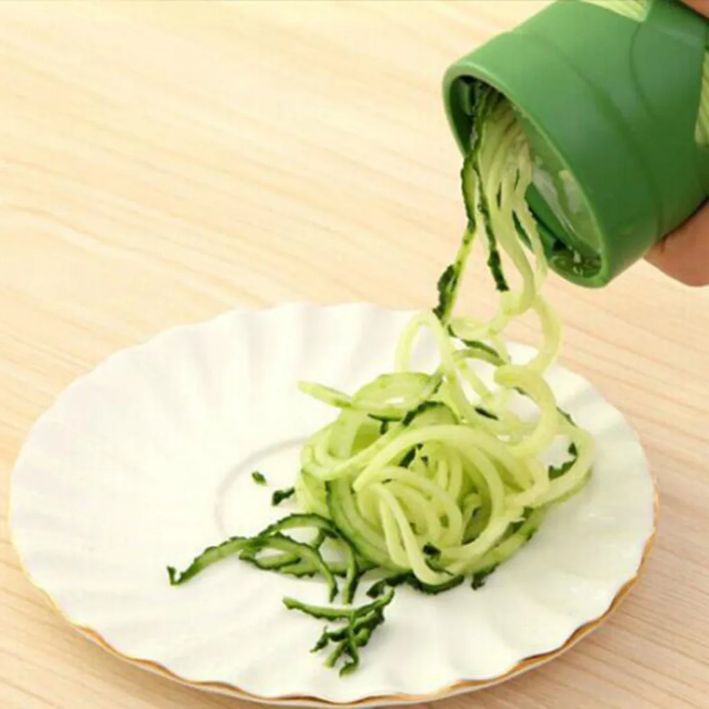 

Fruit and Vegetable slicer Twister Easy Garnish Veggie Processing Device Chopper Cheese Potatoes Shredder Peeler Knife Grater