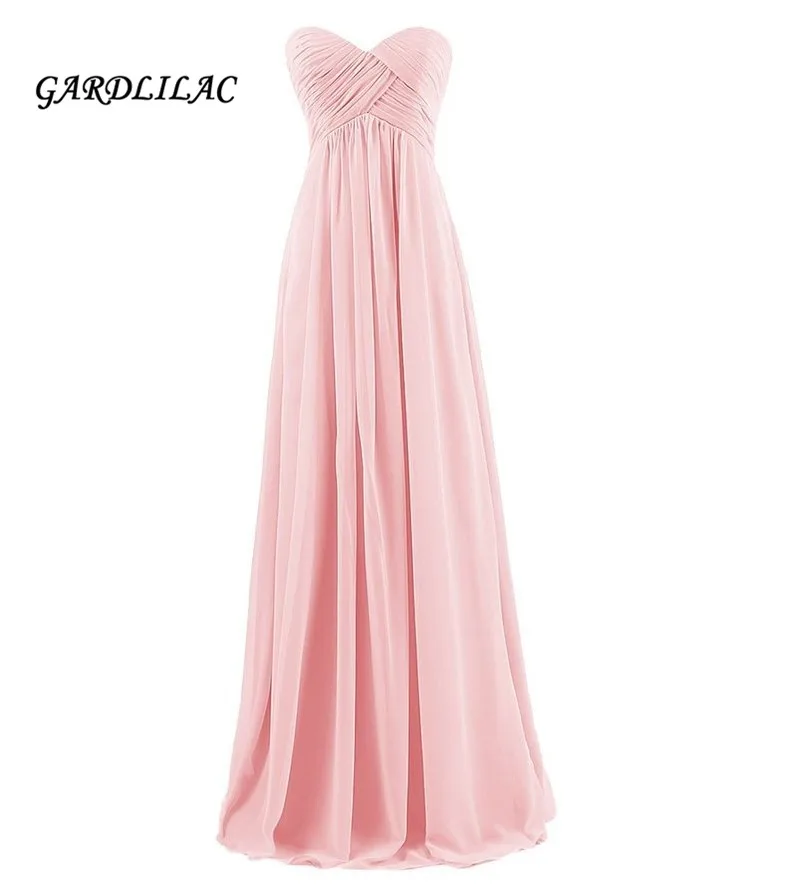 Простое пляжное платье для выпускного вечера женские розовые платья подружки невесты шифоновые вечерние платья для выпускного вечера Длинные вечерние платья G042