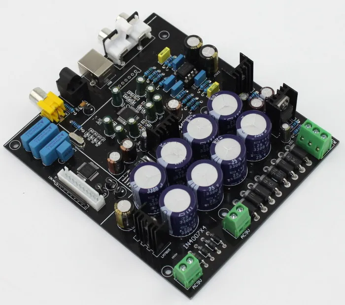 ЦАП декодер breeze audio AK4490 + AK4118 op amp NE5532 с мягким управлением (без дополнительной USB