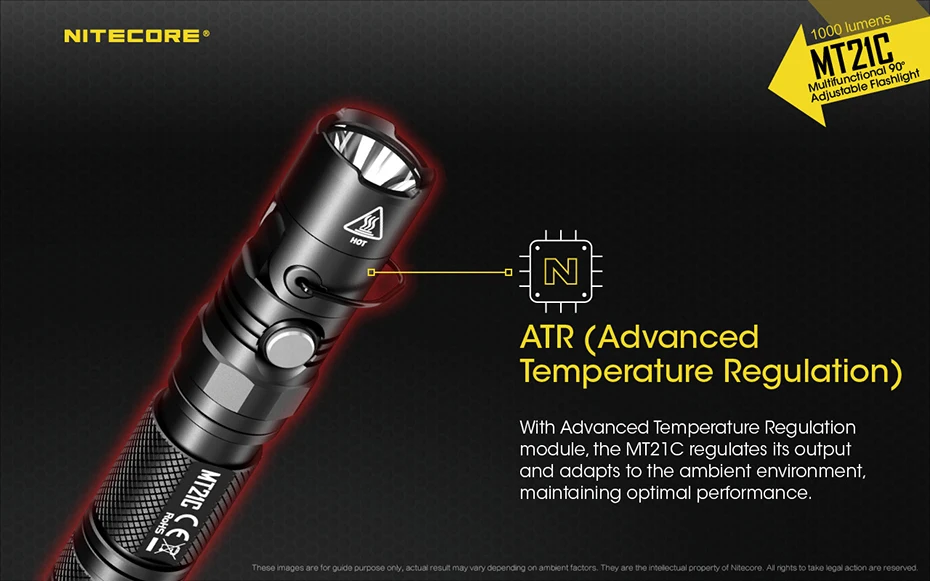 Nitecore mt21c ультра яркий маленький прямой многофункциональный вращающийся на 90 градусов яркий Магнитный всасывающий фонарик