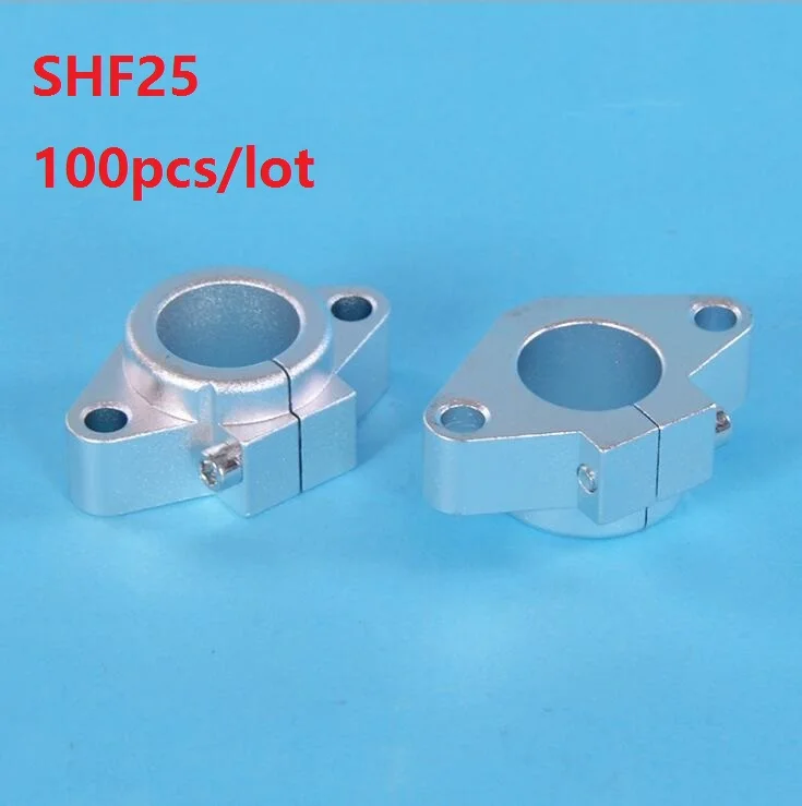 

Алюминиевый линейный стержень 100 шт./лот SHF25, рельсовый вал, поддержка XYZ, запчасти для фрезерных станков с ЧПУ, детали для 3D-принтера