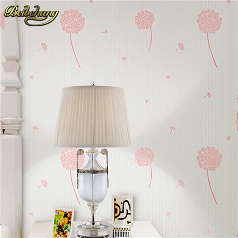 beibehang papel de parede Kids Girl Wallpaper Dandelion Pattern Texture Wall paper Child  