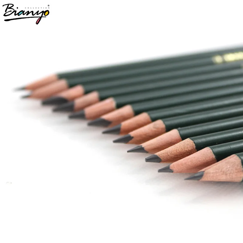 12 шт. 2H-12B набор карандашей для рисования и рисования, нетоксичные Стандартные Карандаши для офиса и школы, угольные карандаши, товары для рукоделия