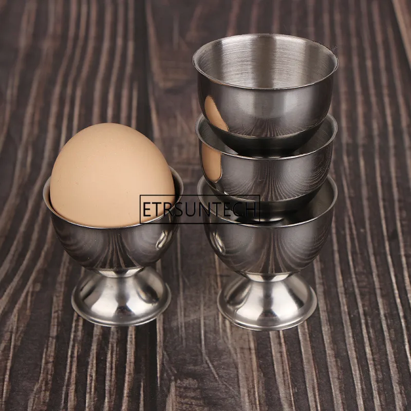 Creative Egg Cup Eggs Storage Box High Quality Stainless Steel Egg Rack Holder Kitchen Supplies