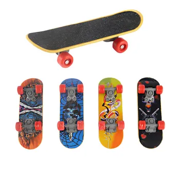 

Professional Type Bearing Wheels Skid Pad Maple Mini Skateboards Alloy Stent Bearing Wheel Fingerboard Toys Random Color