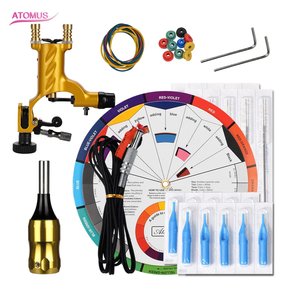 

Tattoo Machine Kit Tatuaje Tatoo Professional Quit De Tatuajes Tatto Profissional Kits Iniciante Tattoo Machine Rotary Set Kit