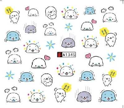 

Nail Art Sticker Water Tranfer Decals Cartoon Lovely Design Decoration Manicure Nails Slider Stickers Foil Wraps Pegatinas