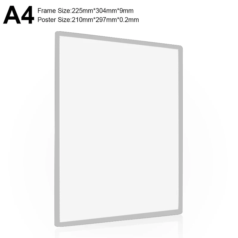 A4 Tempered Glass Advertising Light Box High Quality Led Menu Light Boxes Illuminated Billboard Restaurant Price List Light Box