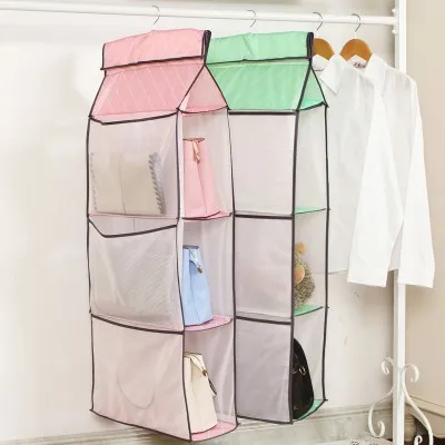 

BF040 Visible multi-layer wardrobe door hanging wall hanging bag hanging closet bag 42*18*160cm free shipping