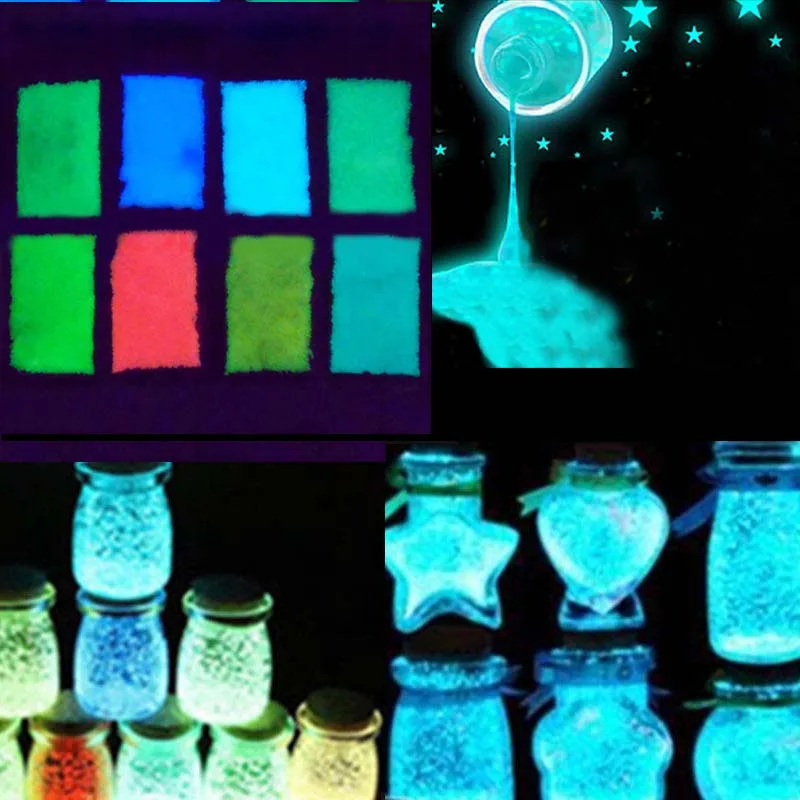 

10g Fluorescent Particles Glowing Sandstone DIY Bright Wishing Bottle Decorative Phosphor Dark Colorful Luminescent Pigment