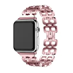 OSRUI спортивные из нержавеющей стали для Apple Watch группа 44 мм/40 мм на iwatch серии 4/3/2/1 38 мм 42 мм запястье браслет ремень Корреа