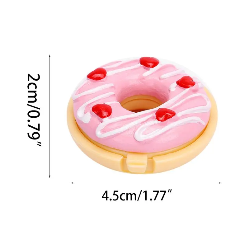 Креативный цветной бальзам для губ в форме пончика сладкий Пончик для девочек увлажняющий стойкий бесцветный питательный анти раскол губная помада