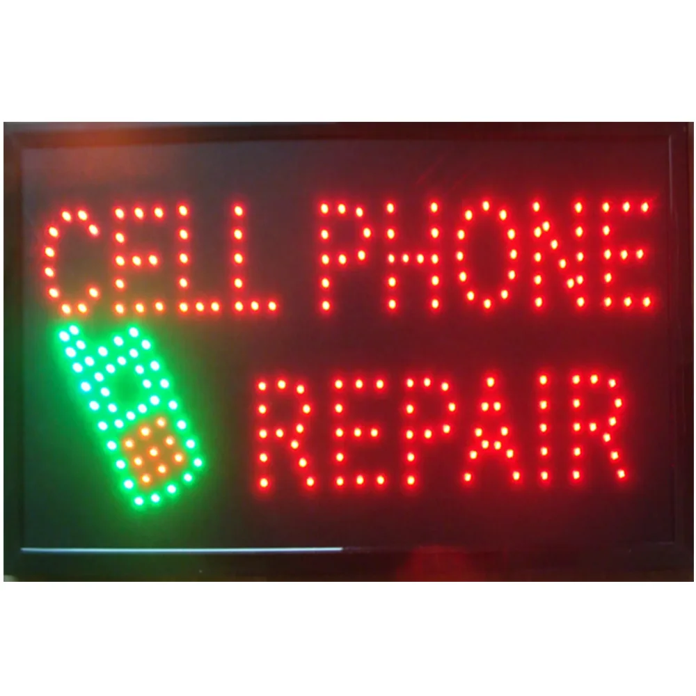 

2017 New arrivals led cell phone repair direct sale custom sign 10*19 inch semi-outdoor Ultra Bright advertising Running signage