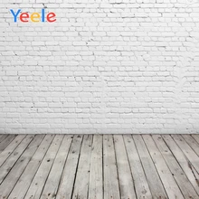 Yeele White Brick Wall Wooden Boards Floor Portrait Photography Background Seamless Photographic Backdrop Props For Photo Studio Yeele White Brick Wall Wooden Boards Floor Portrait Photography Background Seamless Photographic Backdrop Props For Photo Studio